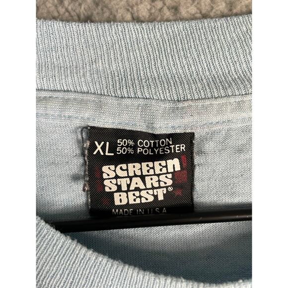 Vintage Screen Stars Best Airplane‎ Graphic T-Shirt XL Single Stitch USA 90s - Picture 9 of 12